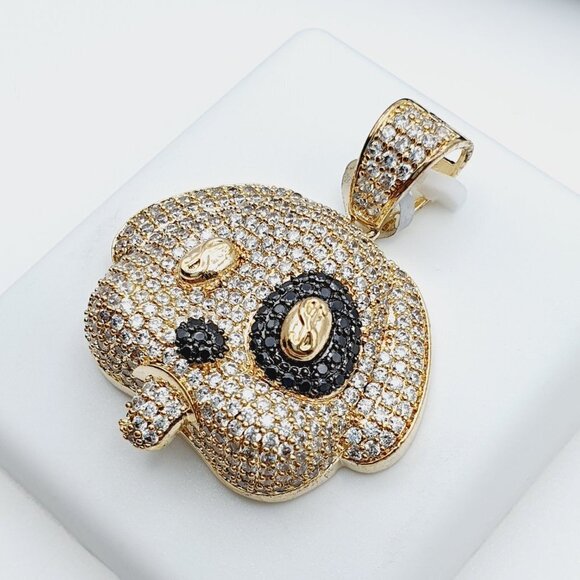 14K Gold Plated Cubic Zircon Pendant, INUS1BR260 - Picture 7 of 9